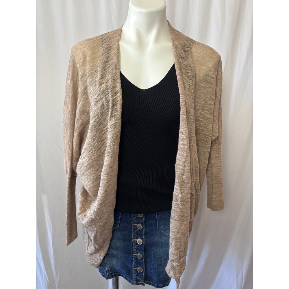 Community Sheer Brown Cardigan - Size Small